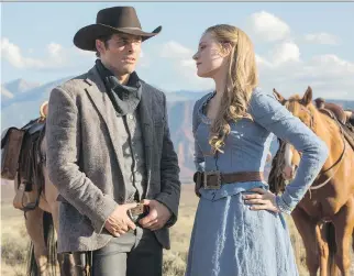  ?? HBO CANADA ?? James Marsden and Evan Rachel Wood are among the stars of Westworld, a new HBO series about an Old Westthemed amusement park of the future featuring robots that know how to nurse a grudge.