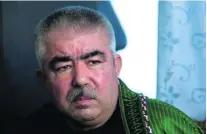  ?? Caren Firouz / Reuters ?? Abdul Rashid Dostum, the former warlord, now vice president of Afghanista­n, who is under house arrest.