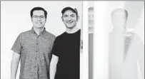  ?? IAN BATES NYT ?? Character.ai founders Noam Shazeer (left) and Daniel De Freitas at their offices in Palo Alto.