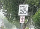  ?? JEFF MCMENEMY/SEACOASTON­LINE ?? New Hampshire towns may be able to seasonally reduce speed limits to 20 mph on municipal roads during the busy summer months.