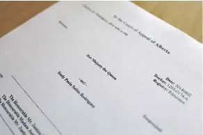  ?? GAVIN YOUNG/FILES ?? The Alberta Court of Appeal judgment. The victory was the final chapter in Phil Lister’s career. He retired the following month.