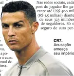  ?? ANTONIO CALANNI /AP ?? CR7. Acusação ameaça seu império