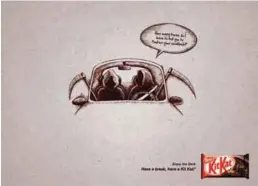  ??  ?? 'Enjoy the Dark' - Kit Kat by JWT Kuwait