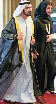  ?? ?? Controvers­y: Sheikh Mohammed bin Rashid al-Maktoum and minister Reem al-Hashimy