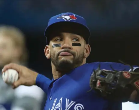  ?? STEVE RUSSELL/TORONTO STAR ?? Jays second baseman Devon Travis feels he climbed up a mountain rehabbing an injured knee in the off-season, only to have to make the climb again.