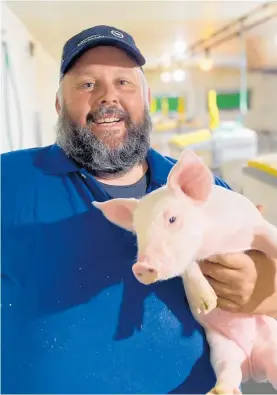  ?? ?? Foxton pig farmer Jim Mather has had a big win through an Auckland