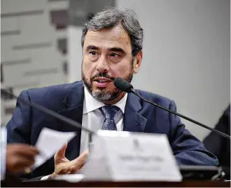  ?? Edilson Rodrigues/Agência Senado ?? O presidente do Santander Cultural, Marcos Madureira, durante depoimento no Senado