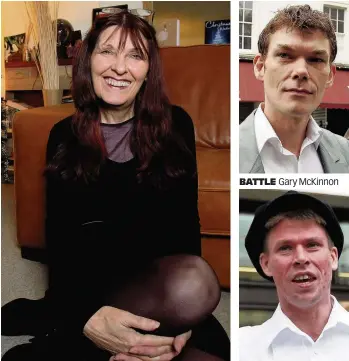  ??  ?? PLEA Janis Sharp is writing a letter to US president-elect BATTLE Gary McKinnon CHARGES Lauri Love