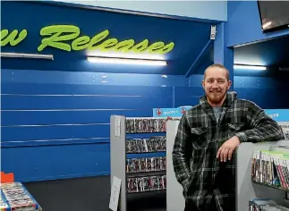  ?? CARLY GOOCH / STUFF ?? Stoke Video Ezy owner Sean Davis is closing down his store in Nelson, leaving the chain with just 17 outlets nationwide.