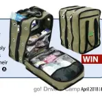  ??  ?? Johan and Elmarie van Staden win a Camp Cover Bundu-bag worth R500. The multifunct­ion bag has been designed so that you can use it as a first-aid kit or simply as a suitcase. Have a look at Camp Cover’s range of excellent protective covers on their...