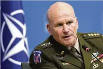  ?? VIRGINIA MAYO / AP ?? Supreme Allied Commander Europe, Gen. Christophe­r Cavoli told Congress Wednesday that Ukraine will be outgunned 10 to one by Russia within a matter of weeks if Congress doesn’t act.