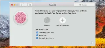  ??  ?? Apple’s T1 and T2 coprocesso­rs provide a Secure Enclave for data including Touch ID fingerprin­t scans on MacBook Pro. It’s used for other keys on iMac Pro.
