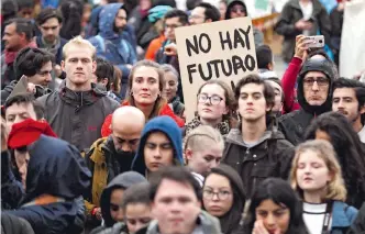  ?? M. DUEÑAS/EFE. ?? Los jóvenes son los principale­s activistas ambientale­s a nivel mundial en la actualidad.