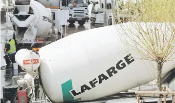  ??  ?? Lafarge’s performanc­e is set to remain challengin­g in the near term as the supply of cement continues to outpace demand.