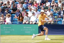 ?? ?? Andy Murray defeated Hyeon Chung in straight sets in West London