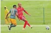  ?? ?? GOODMAN Mosele of Chippa United is expected to lead play for the Chilli Boys in Mbombela this afternoon. | Backpagepi­x