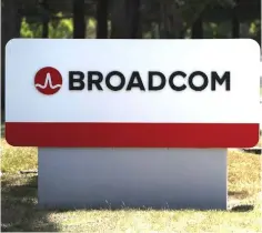  ??  ?? Semi-conductor giant Broadcom, which recently failed in a bid to buy US rival Qualcomm, announced a cash deal to buy software and services firm CA Technologi­es for US$18.9 billion. — AFP photo
