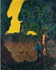  ??  ?? Cutting Logs #51, 1942. Gouache, tempera and watercolor,
21 x 29 in. Estimate: $250/350,000
Vincent Smith (1929-2003), Untitled (Boys in a Clearing), 1966. Oil on board,
30 x 24 in. Estimate: $20/30,000