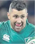  ??  ?? Carrying on: Rob Kearney