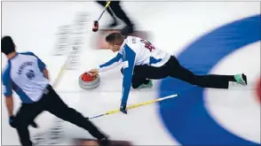  ??  ?? Action shot: Curlers are still searching for proper facilities in Auckland.