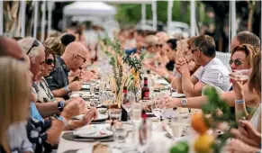  ??  ?? The Hastings Street Long Table Lunch – a foodie’s happy place.