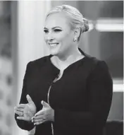  ?? LOU ROCCO/ABC ?? Co-host Meghan McCain announced her departure from daytime talk show “The View” on Thursday.