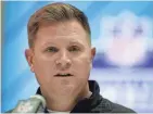  ?? ASSOCIATED PRESS ?? In his first NFL draft as the Packers’ general manager, Brian Gutekunst will have 12 picks and some flexibilit­y to make trades.