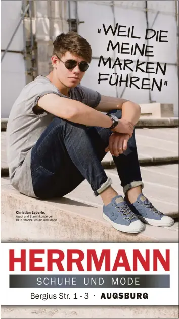  ?? Azubi und Stammkunde bei HERRMANN Schuhe und Mode ??