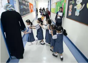  ?? — AFP ?? The GCC education sector is continuing to grow on account of a rising population coupled with the growing preference for private education.