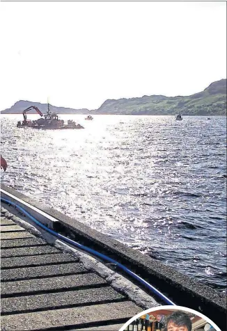  ??  ?? Ferries take visitors to and from the Old Forge pub run by Jean-Pierre Robinet, below, in Inverie on the Knoydart Peninsula as it cannot be reached by road