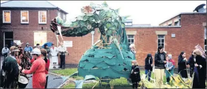  ??  ?? Rosebery Arts was the forerunner of Charnwood Arts. At the time they staged such events as the Dragon Festival pictured here.