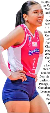  ?? PHOTOGRAPH COURTESY OF PVL ?? ALYSSA Valdez and Creamline are determined to stay unbeaten when they face Galeries Tower in the PVL All-Filipino Conference.