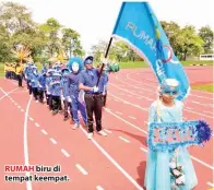  ??  ?? RUMAH biru di tempat keempat.