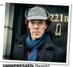  ??  ?? unimpresse­d: Benedict Cumberbatc­h criticises his co-star