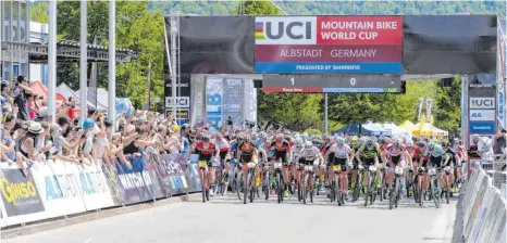  ?? ARCHIVFOTO: VOLKER BITZER ?? Der UCI Mountain Bike World Cup sollte 2020 in Albstadt stattfinde­n. Daraus wird jetzt doch nichts.