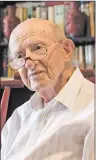  ?? AP PHOTO ?? Joseph Harmatz sits during an interview with the Associated Press at his apartment in Tel Aviv, Israel, earlier this year.