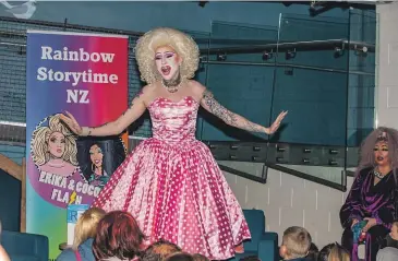  ?? LISA BURD/STUFF ?? Daniel Lockett and Sunita Torrance have toured the country as Erika and Coco Flash, hosting Rainbow Storytime sessions at public libraries.