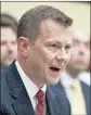  ?? Evan Vucci Associated Press ?? PETER STRZOK said that “today’s hearing is just another victory notch in Putin’s belt.”