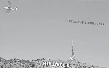  ??  ?? The national feminist anti-rape group UltraViole­t spelled it out for Hollywood last month. ULTRAVIOLE­T