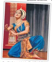  ??  ?? Shreya Rai, a firstyear student, chose Miranda House for the college’s Indian Classical Dance Society, Mridang