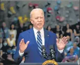  ??  ?? U.S. President Joe Biden speaks in Virginia on Friday. The budget proposal fulfils some of Biden’s campaign promises.