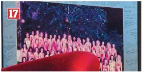  ??  ?? Beauty pageant: A signed photograph of Miss USA contestant­s