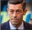  ??  ?? Rangers manager Pedro Caixinha