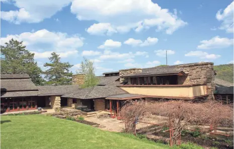  ?? CHELSEY LEWIS, MILWAUKEE JOURNAL SENTINEL ?? Taliesin, Frank Lloyd Wright’s Spring Green, Wis., home and studio, is now part of a nine-stop tour of the architect’s work.