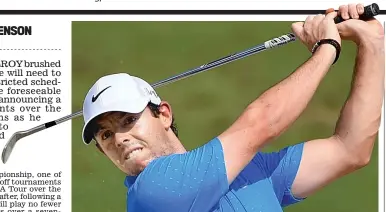  ?? GETTY IMAGES ?? Fighter: McIlroy practises his swing in Boston