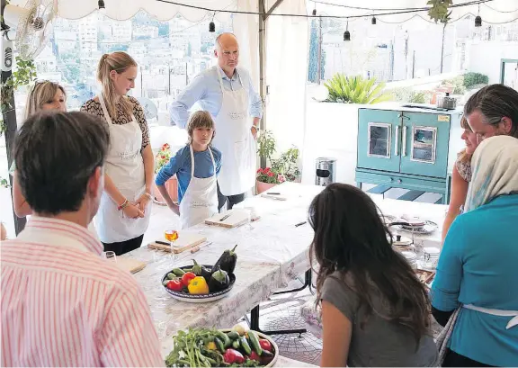  ?? BEIT SITTI ?? Everyone from families to solo travellers can learn to cook Jordanian cuisine during hands-on, open-air cooking classes at the Beit Sitti school in Amman.