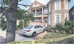  ?? ANDREW FRANCIS WALLACE TORONTO STAR ?? The scene of a quadruple homicide in Markham. York police arrested the alleged killer after an online video game community said they received disturbing messages.