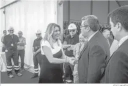  ?? JESÚS MARÍN ?? Susana Díaz, a su llegada ayer al acto.