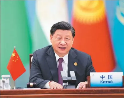  ?? HUANG JINGWEN / XINHUA ?? President Xi Jinping speaks at a roundtable during the China-Central Asia Summit in Xi’an, Shaanxi province, on May 19.