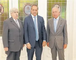  ?? ?? En la UIA. Miguel Rodríguez, Daniel Scioli y Daniel Funes de Rioja.